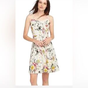 Floral Print  linen fit and flare Women's Dress Old Navy. Small summer dress